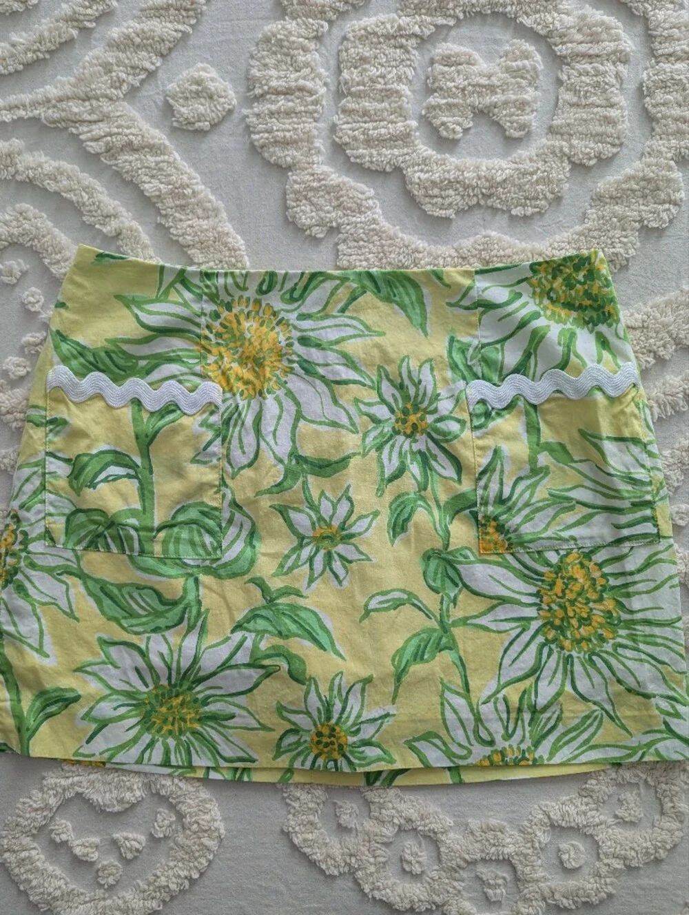 Lilly Pulitzer Gardner Mini Skirt Skort Ric Rac Trim Size 2 Resort Beach Preppy - Picture 3 of 9